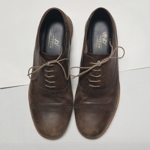 Crevo size 12 men's shoes brown heathcliff wingtip leather - Picture 7 of 8